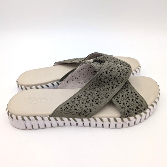 Ilse Jacobsen Tulip Crossband Platform Sandal Women's Army Size US12 EU43 - Picture 3 of 9